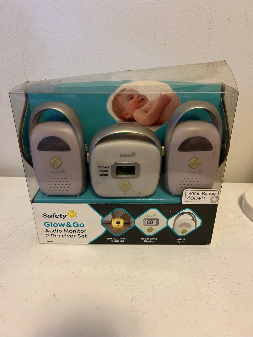 Safety 1st Glow & Go Audio Baby Monitor 2 Receiver Set